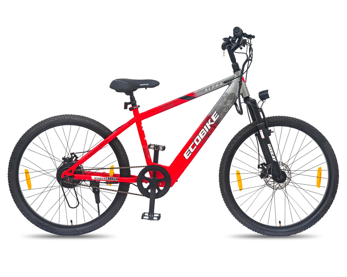 ECO BIKE ALPHA 26T (WITH 7.8/9 AH LI-ION BATTERY) Geekay Bikes