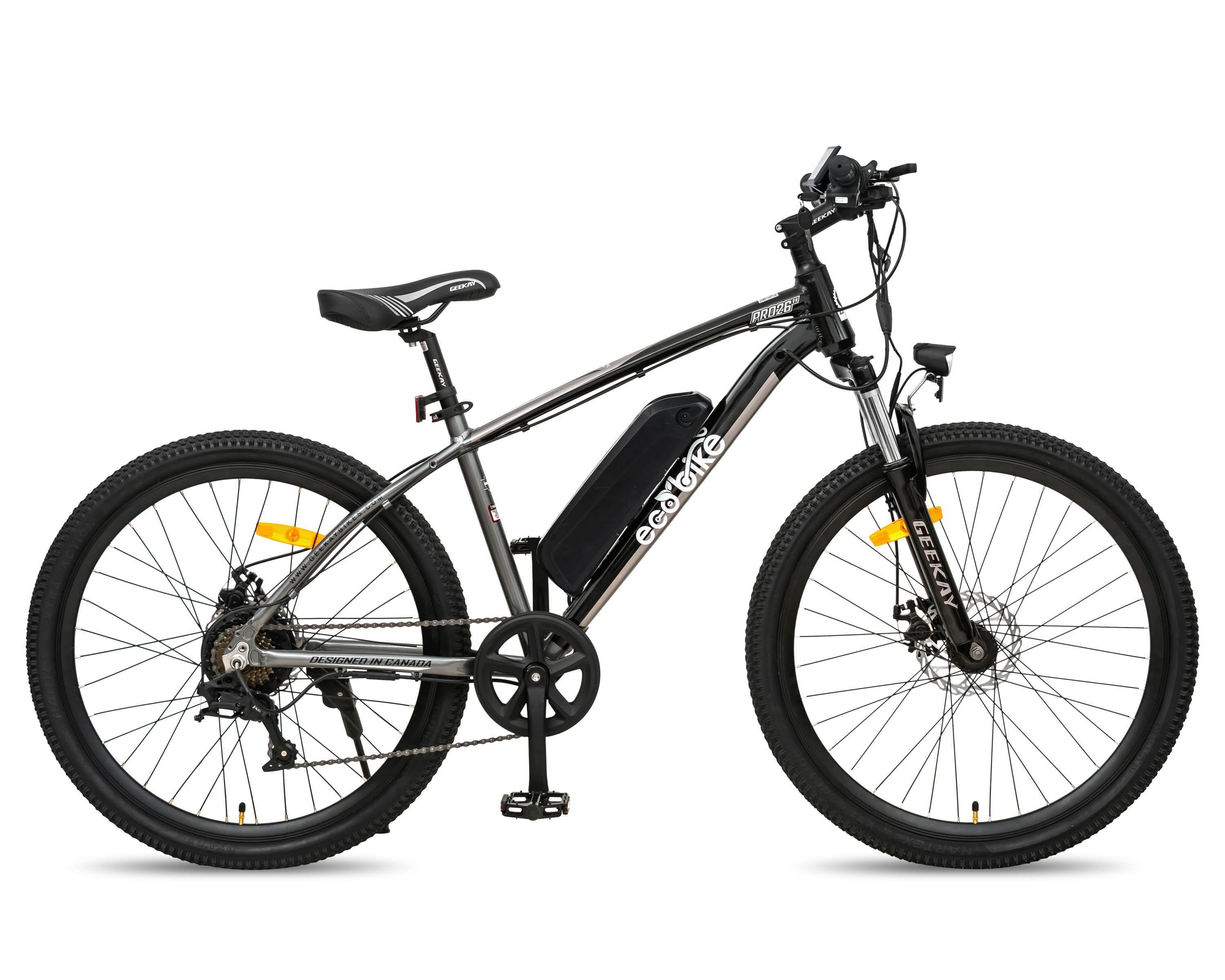 Grey electric bicycle
