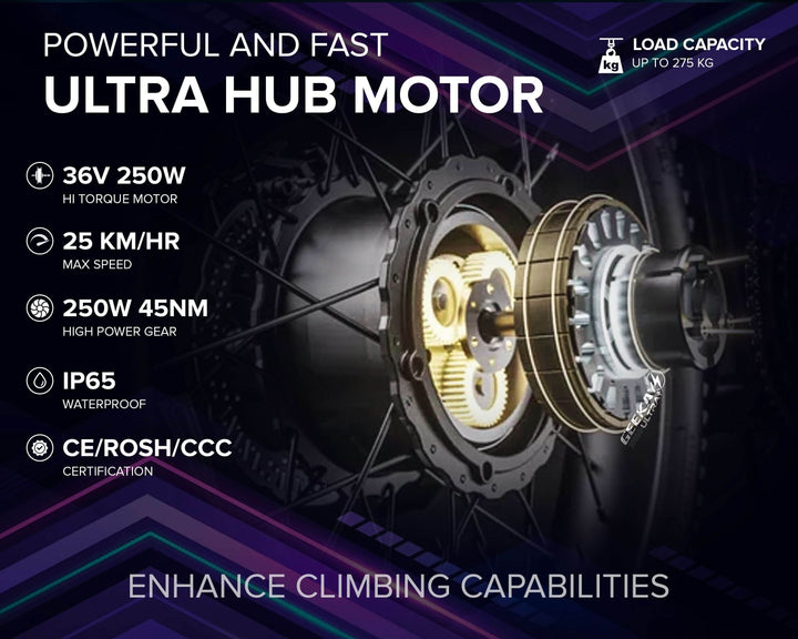 Buy 36V 250W Ultra Plus Standard Hub Motor Kit (BLDC) For Cycle