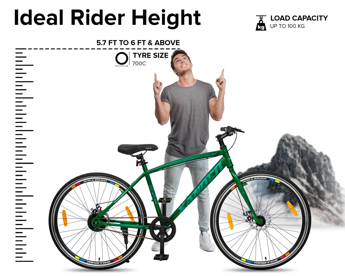 "XANDER SINGLE SPEED 700C - Geekay Bikes"