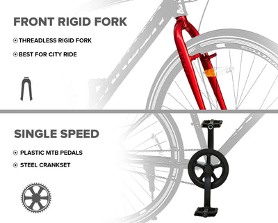 "XANDER SINGLE SPEED 700C - Geekay Bikes"