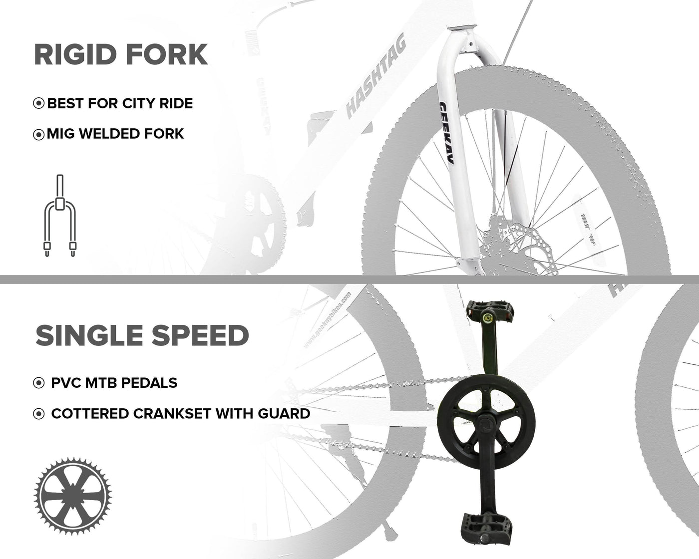 "HASHTAG 26T - Geekay Bikes"