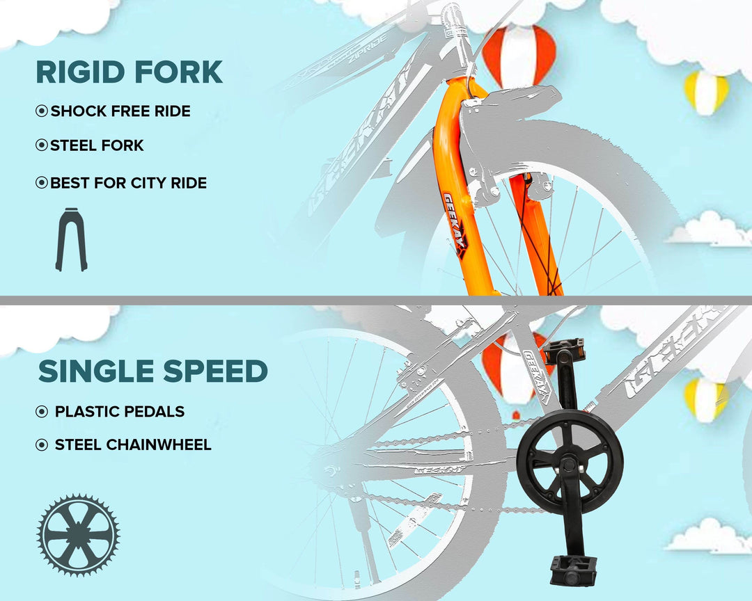 Buy Zipride 20T Bicycle Online at Best Prcie - Geekay Bikes