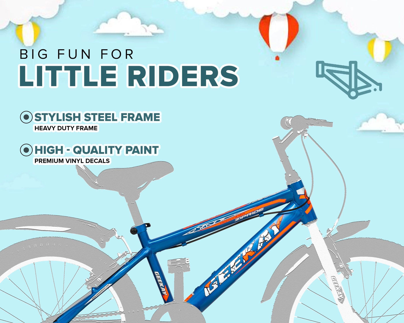 "ZIPRIDE 20T - Geekay Bikes"