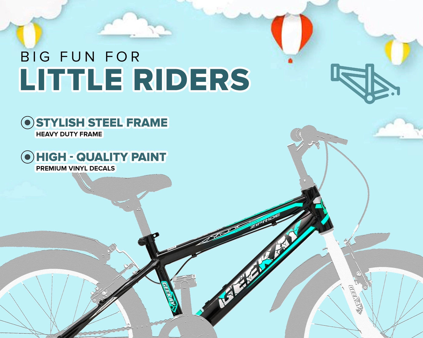 "ZIPRIDE 20T - Geekay Bikes"