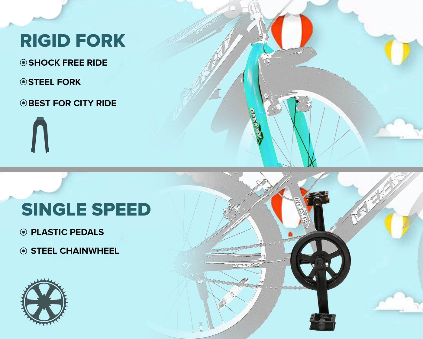 "ZIPRIDE 20T - Geekay Bikes"