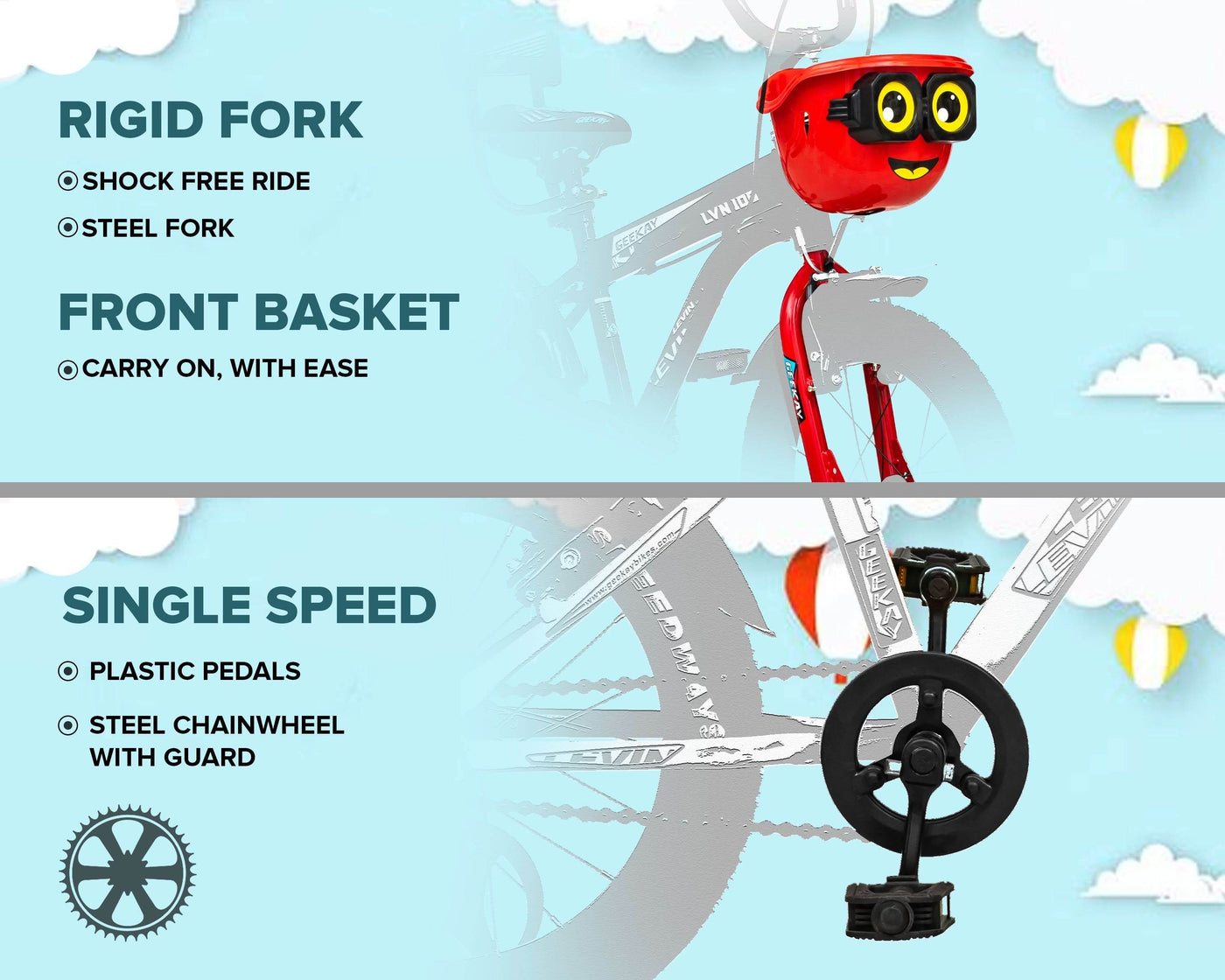 "LEVIN 16T - Geekay Bikes"