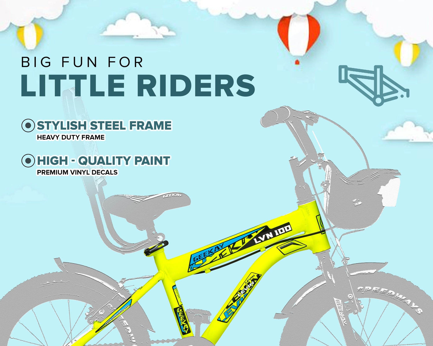 "LEVIN 16T - Geekay Bikes"