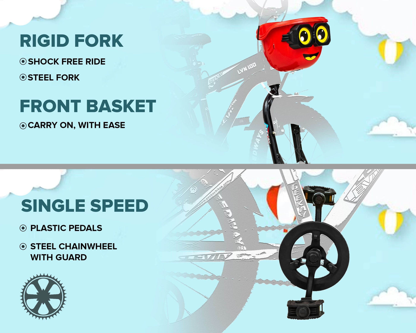 "LEVIN 16T - Geekay Bikes"