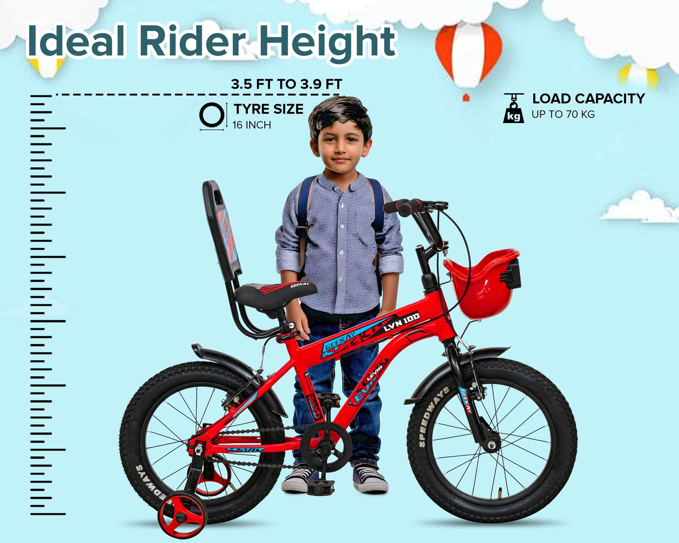 "LEVIN 16T - Geekay Bikes"