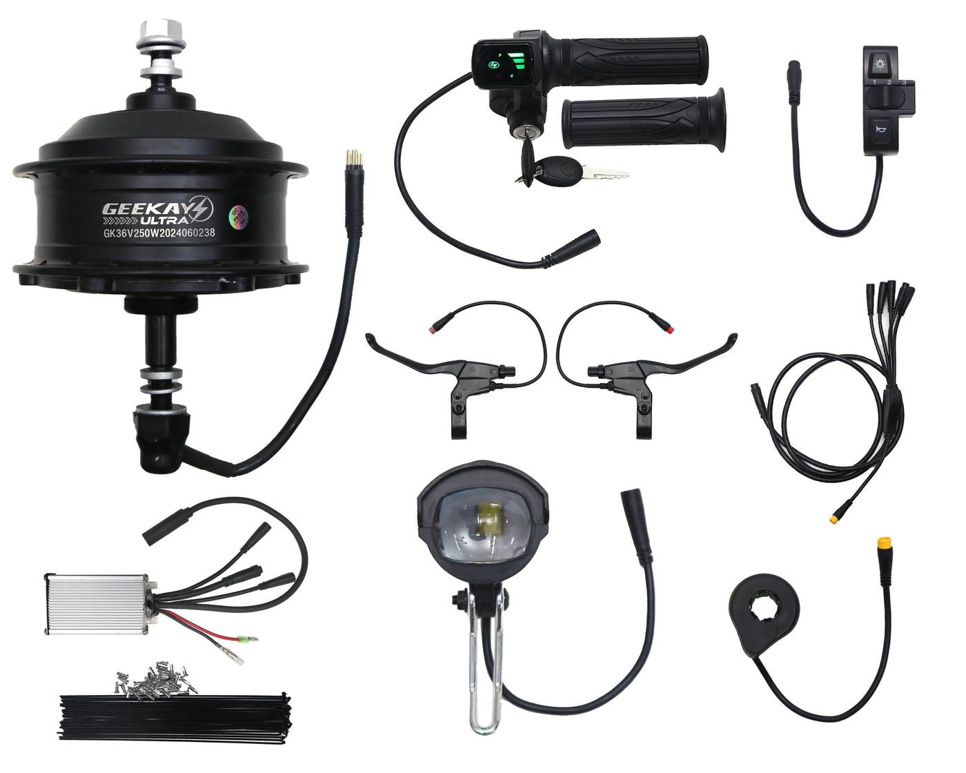 "Geekay 36V 250Watt BLDC Ultra Standard Motor Kit - Geekay Bikes"