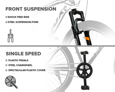 "LAUX SINGLE SPEED 27.5T - Geekay Bikes"