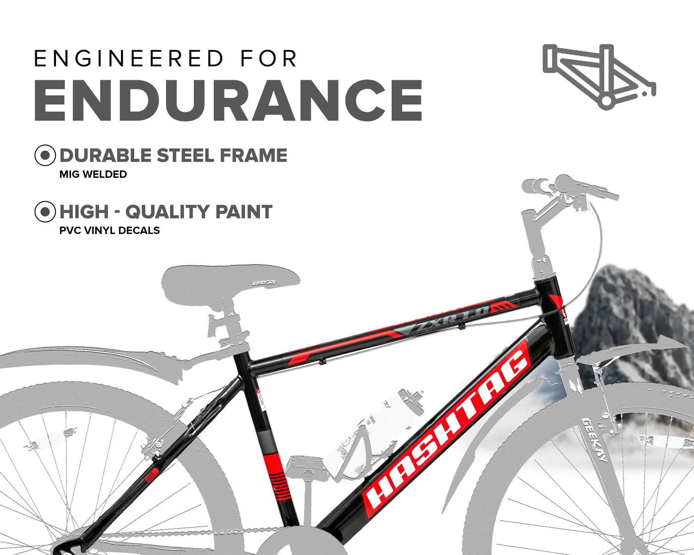 "HASHTAG ZXR 1.0 26T - Geekay Bikes"