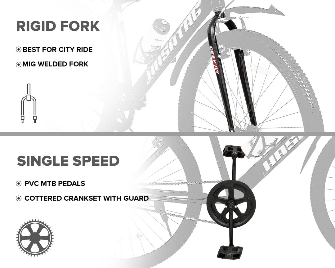 Buy Hashtag ZXR 1.0 Bicycle Online at Best Price - Geekay Bikes