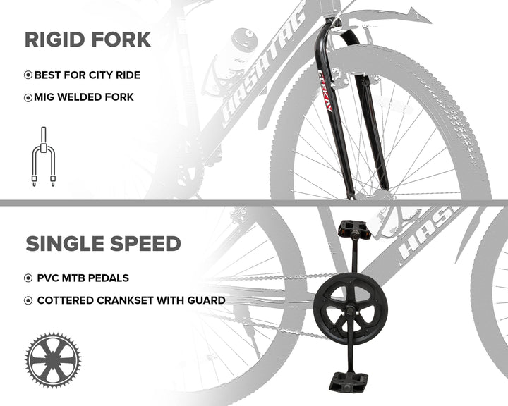 Buy Hashtag ZXR 1.0 Bicycle Online at Best Price - Geekay Bikes