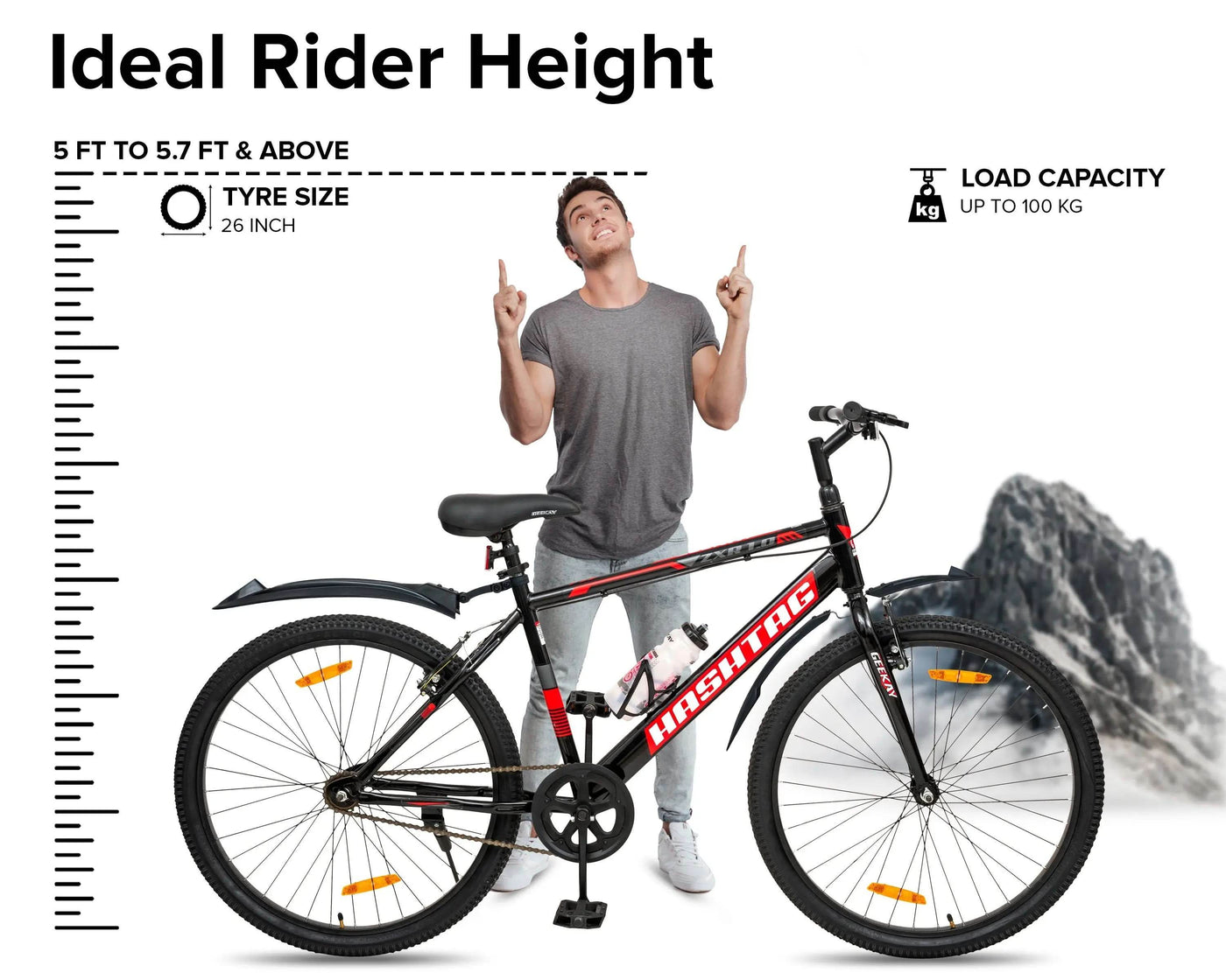 "HASHTAG ZXR 1.0 26T - Geekay Bikes"