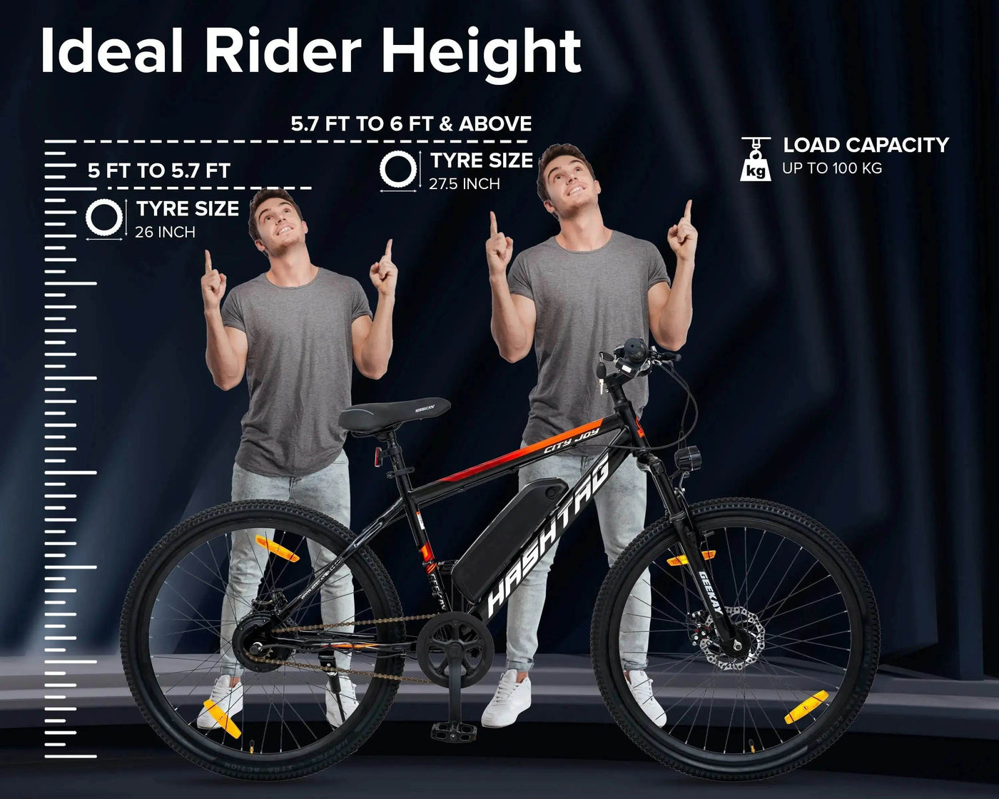 "HASHTAG ELECTRIC 27.5T - Geekay Bikes"