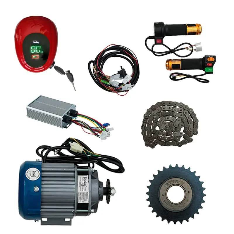 "Geekay 48V 750W BLDC Chain Type E-Rickshaw Conversion Kit - Geekay Bikes"