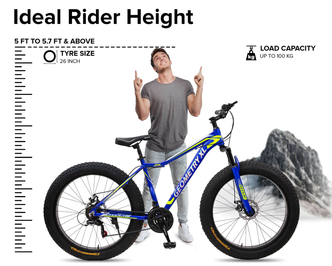 Buy Geometry XL 26T Bicycle Online - Geekay Bikes