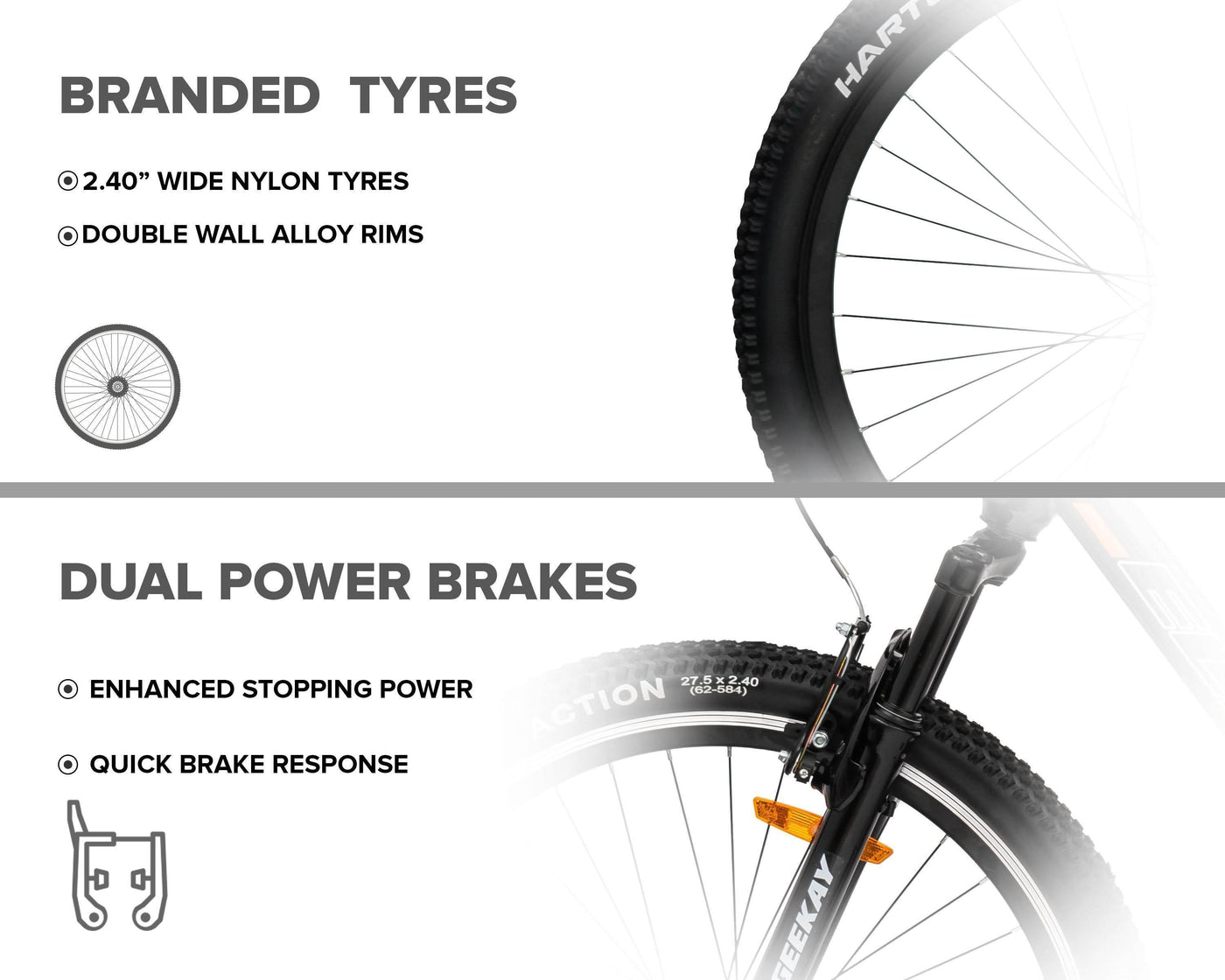 "ELITE 29T (with Power Brakes) - Geekay Bikes"