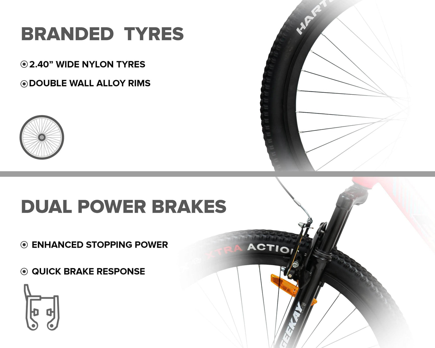 "ELITE 29T (with Power Brakes) - Geekay Bikes"