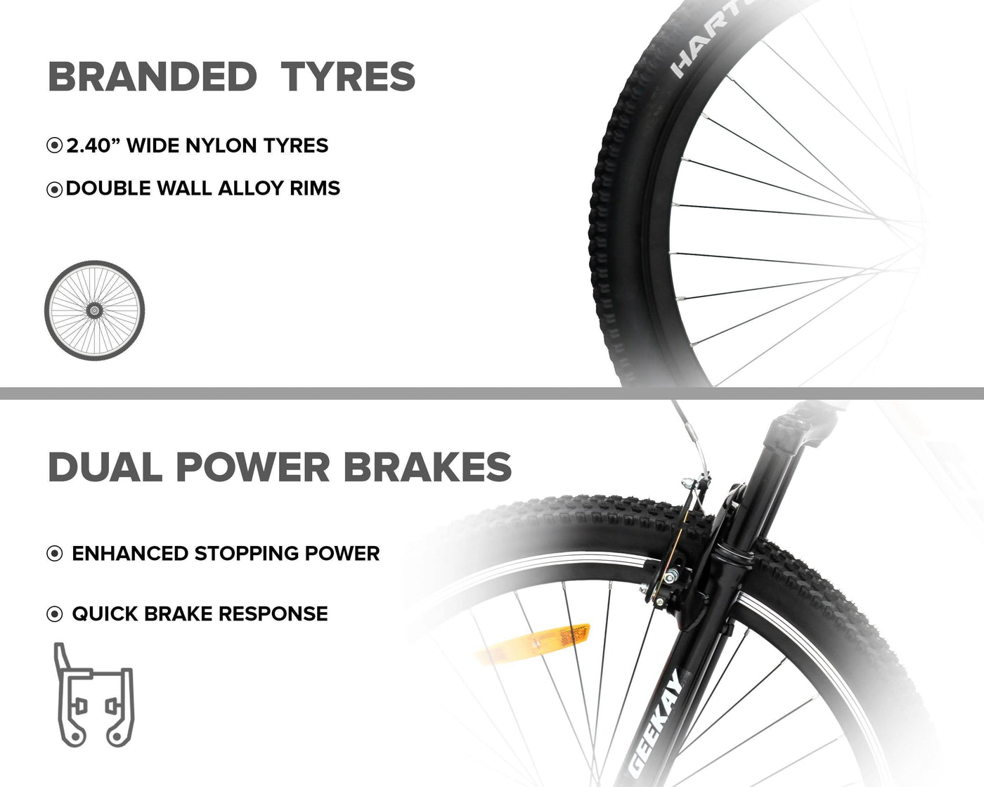 "ELITE 29T (with Power Brakes) - Geekay Bikes"