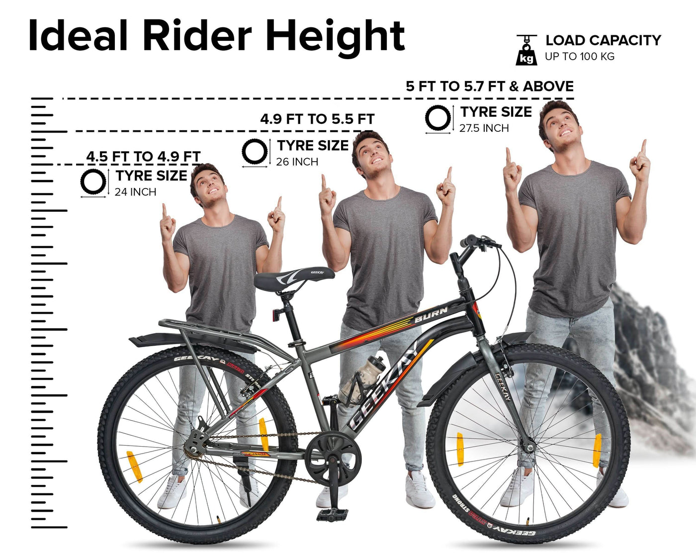 "BURN - RIGID FORK 26T - Geekay Bikes"