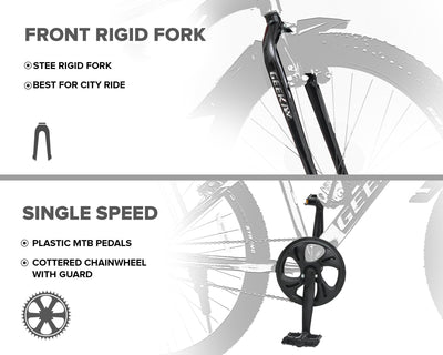 "BURN - RIGID FORK 26T - Geekay Bikes"
