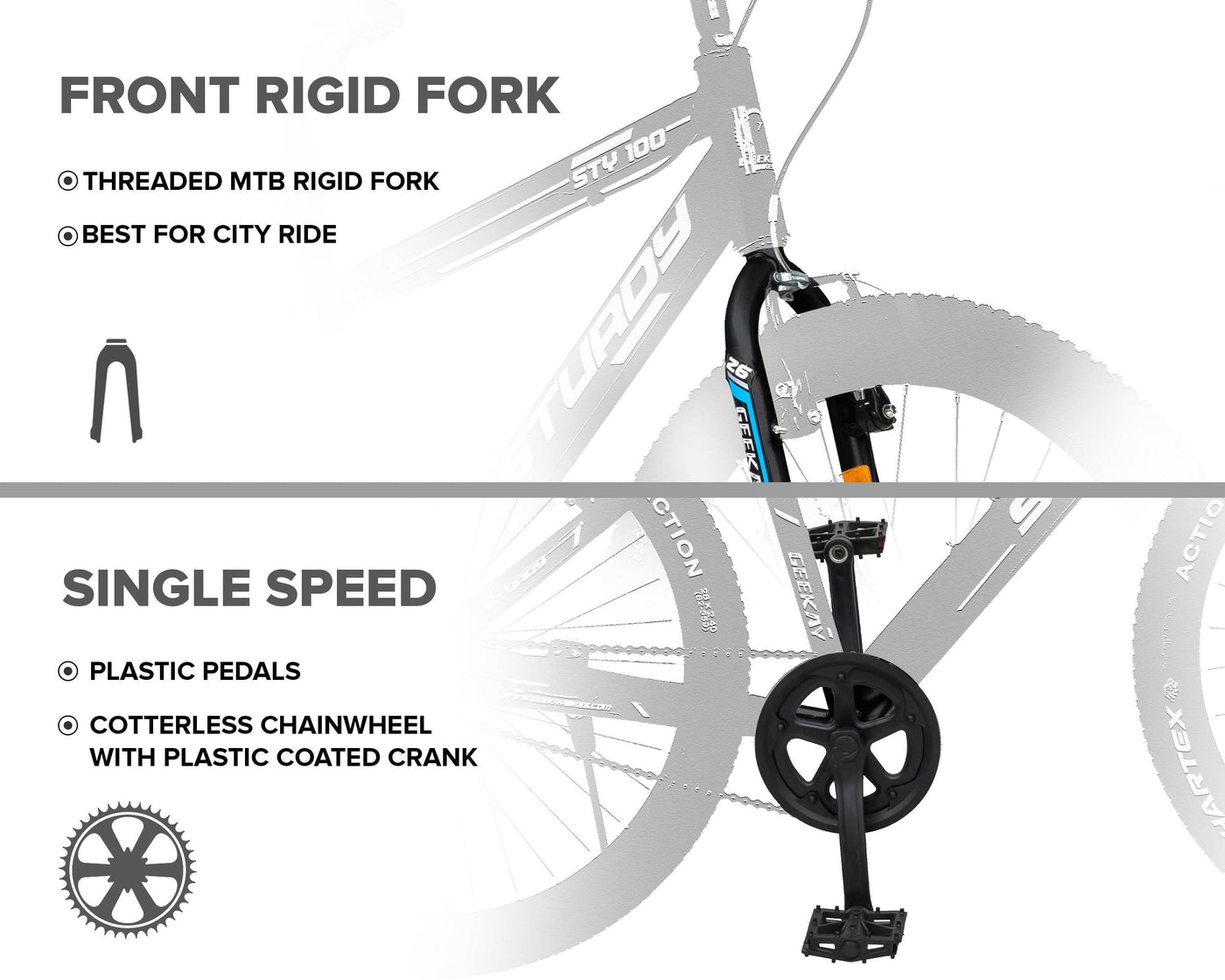 "STURDY 26T - Geekay Bikes"