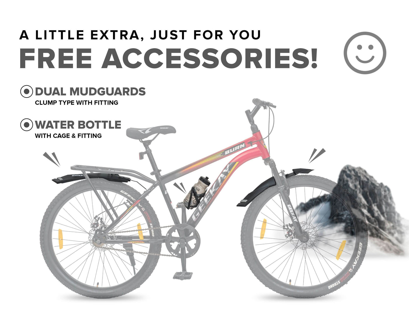 "BURN - SUSPENSION FORK 27.5T - Geekay Bikes"