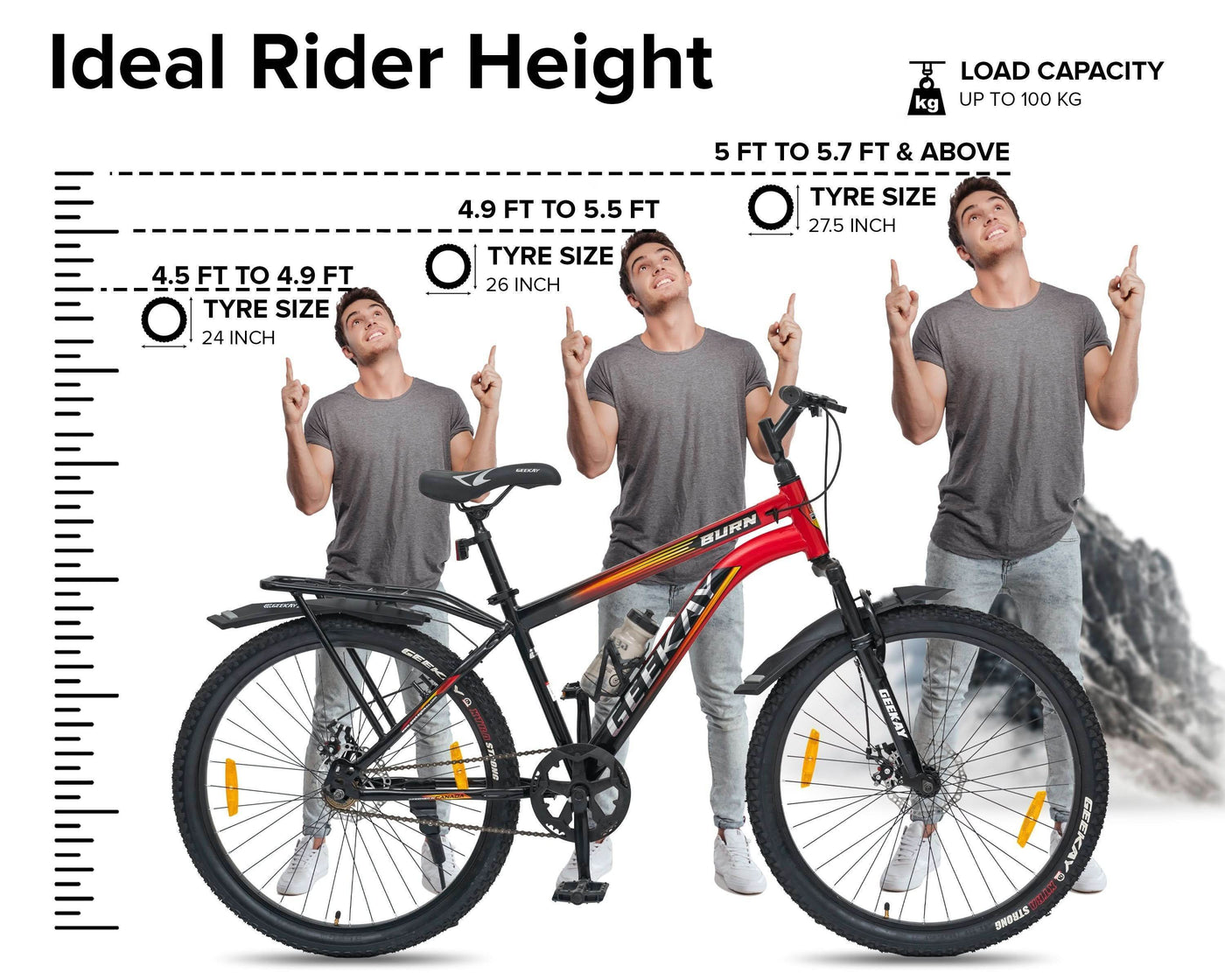 "BURN - SUSPENSION FORK 27.5T - Geekay Bikes"