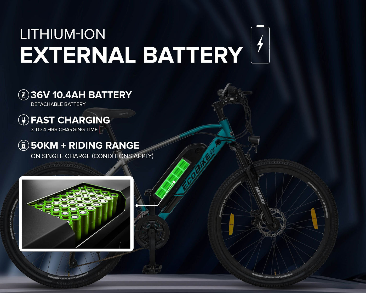 "ECO BIKE LIT+ MULTI-SPEED 27.5T - Geekay Bikes"