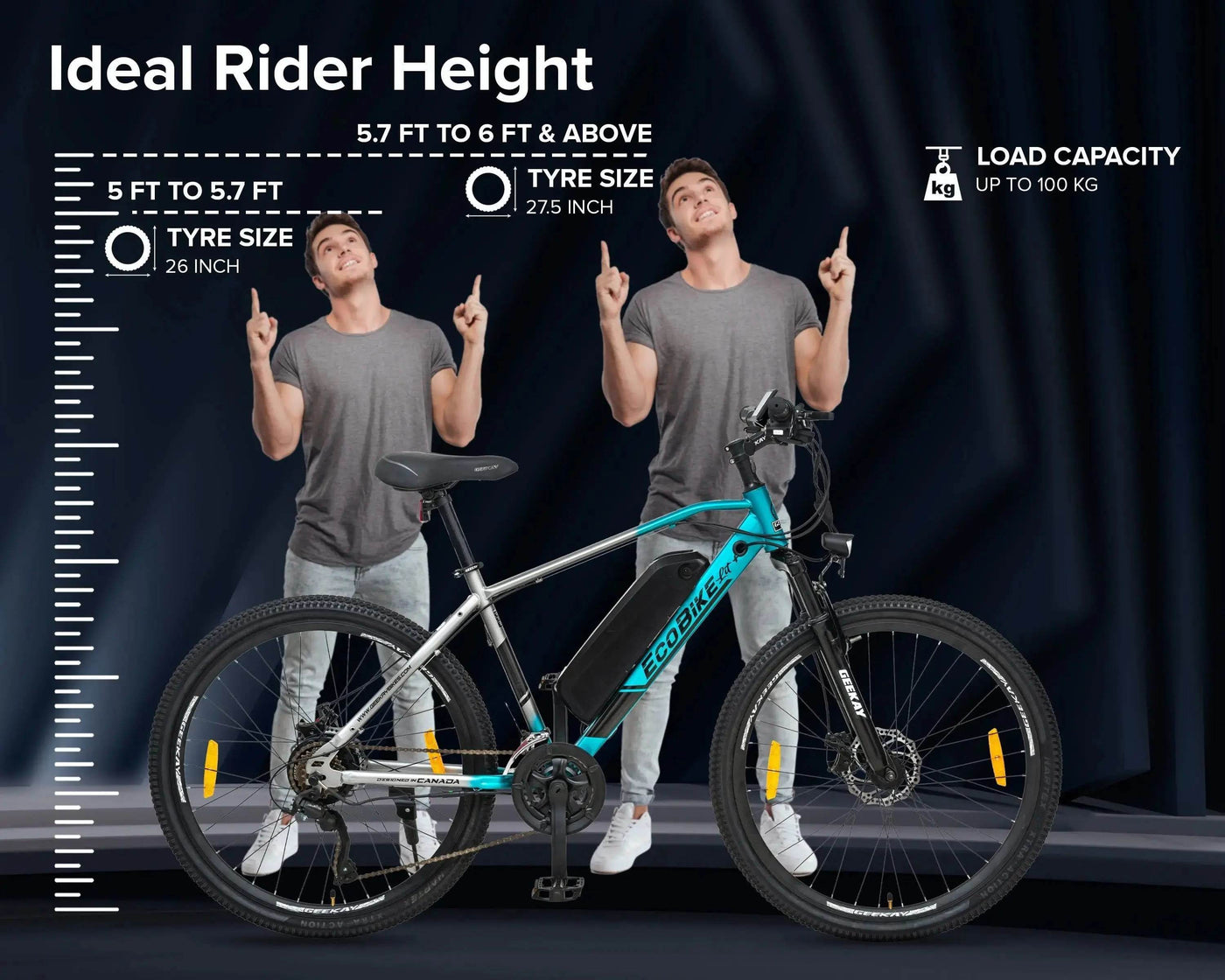 "ECO BIKE LIT+ MULTI-SPEED 27.5T - Geekay Bikes"