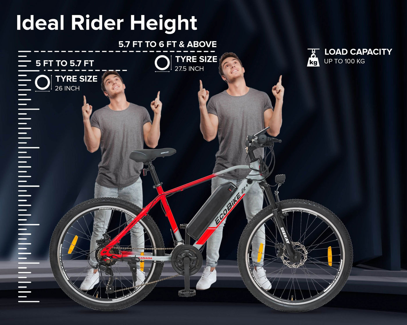 "ECO BIKE LIT+ MULTI-SPEED 27.5T - Geekay Bikes"