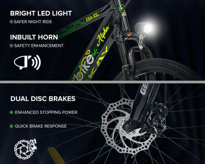 "ECO BIKE ALPHA 27.5T (WITH 7.8AH LI-ION BATTERY) - Geekay Bikes"