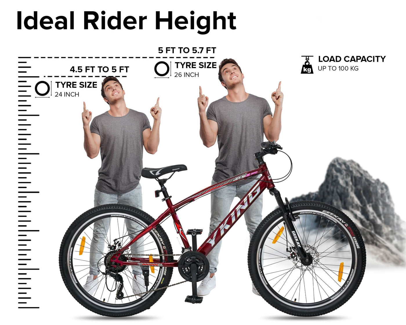 "Y-KING MULTI-SPEED 26T - Geekay Bikes"