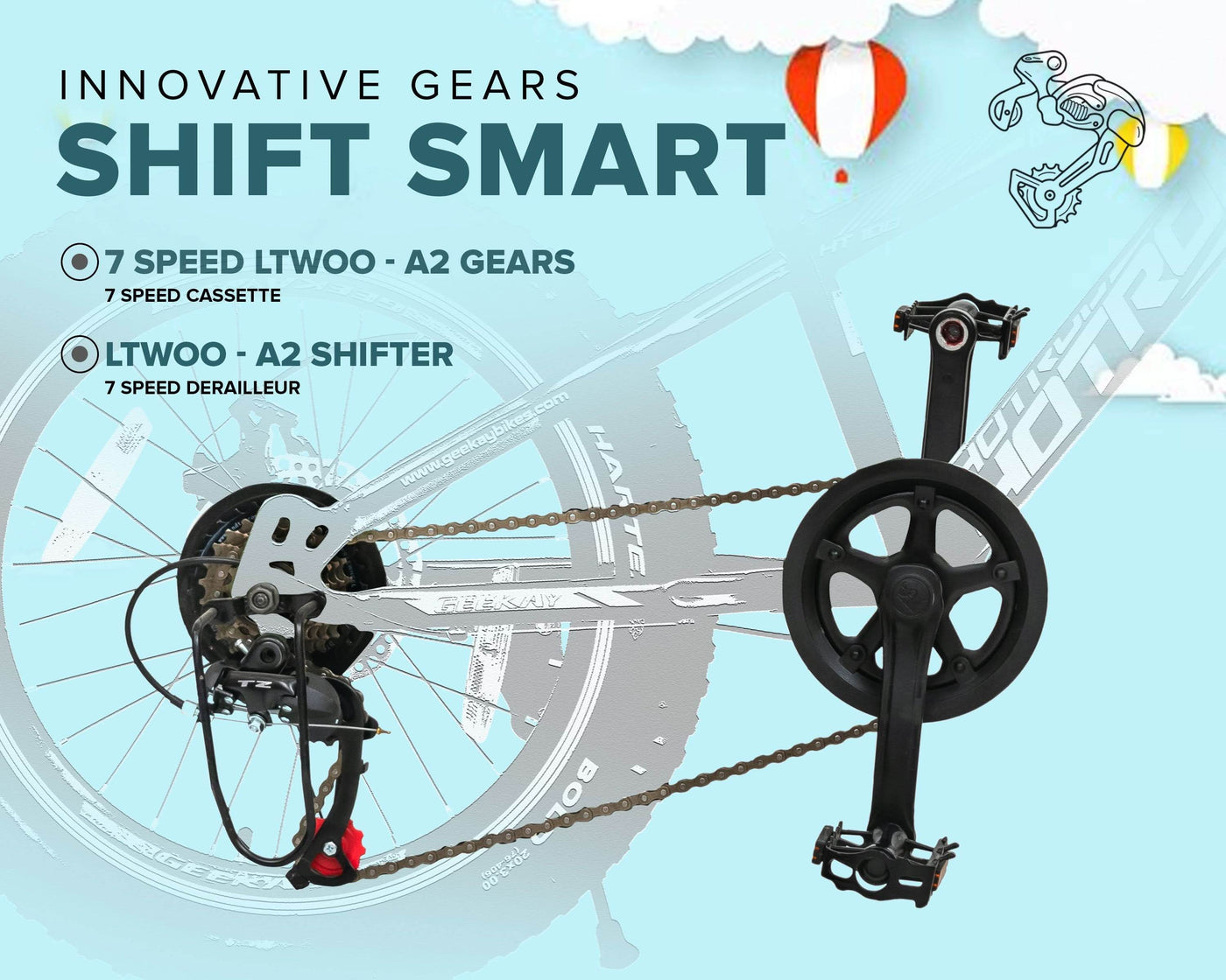 "HOTROD 3.0 MULTI-SPEED 20T - Geekay Bikes"