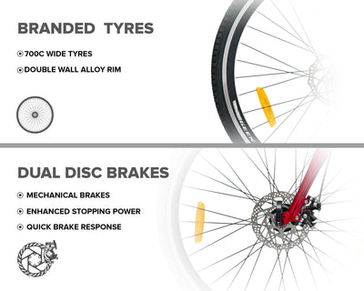 "XANDER MULTI-SPEED 700C - Geekay Bikes"