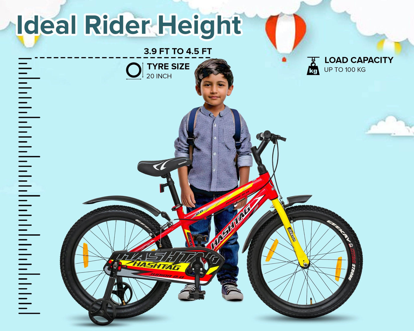 "HASHTAG JUNIOR 2.0 20T - Geekay Bikes"