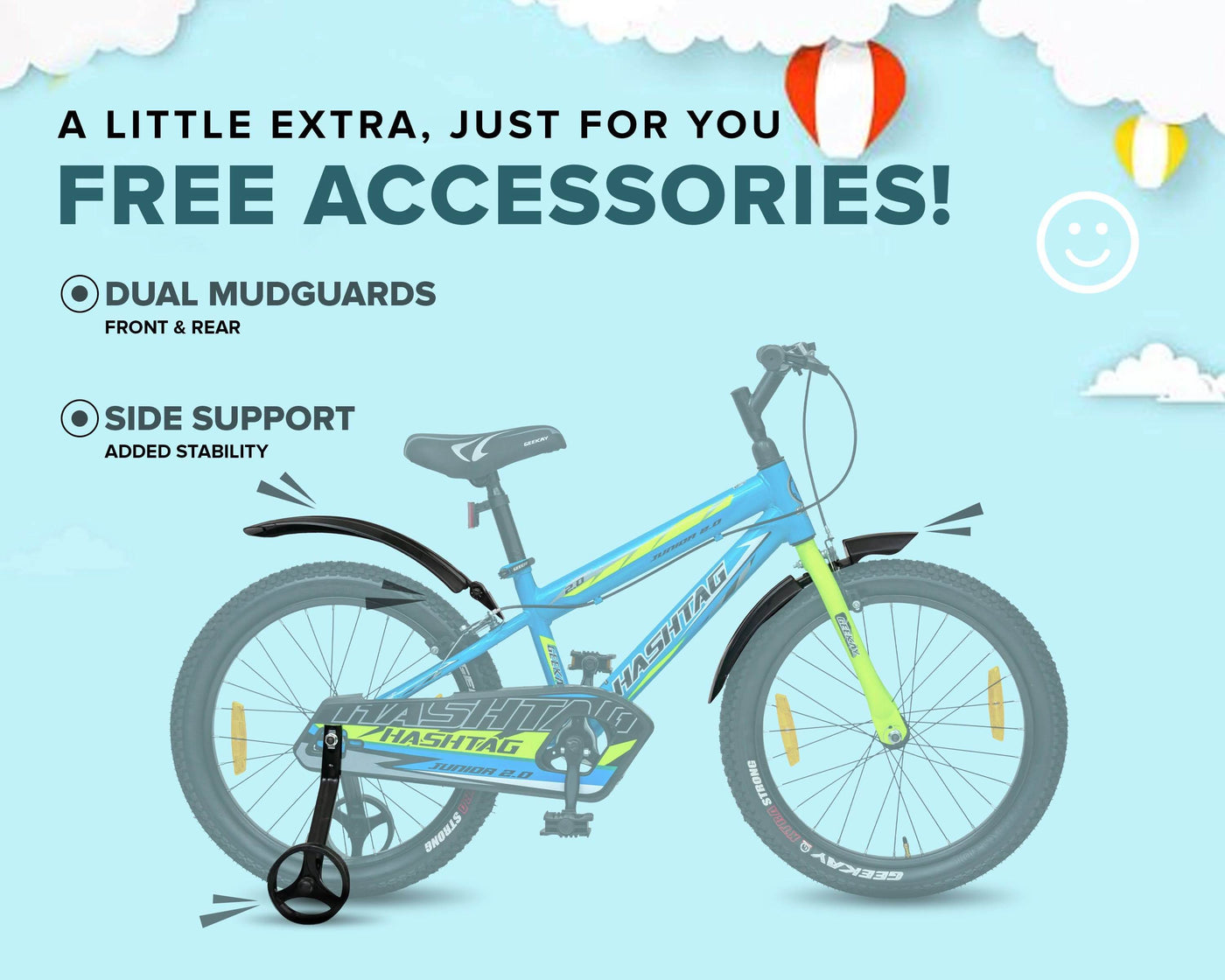 "HASHTAG JUNIOR 2.0 20T - Geekay Bikes"