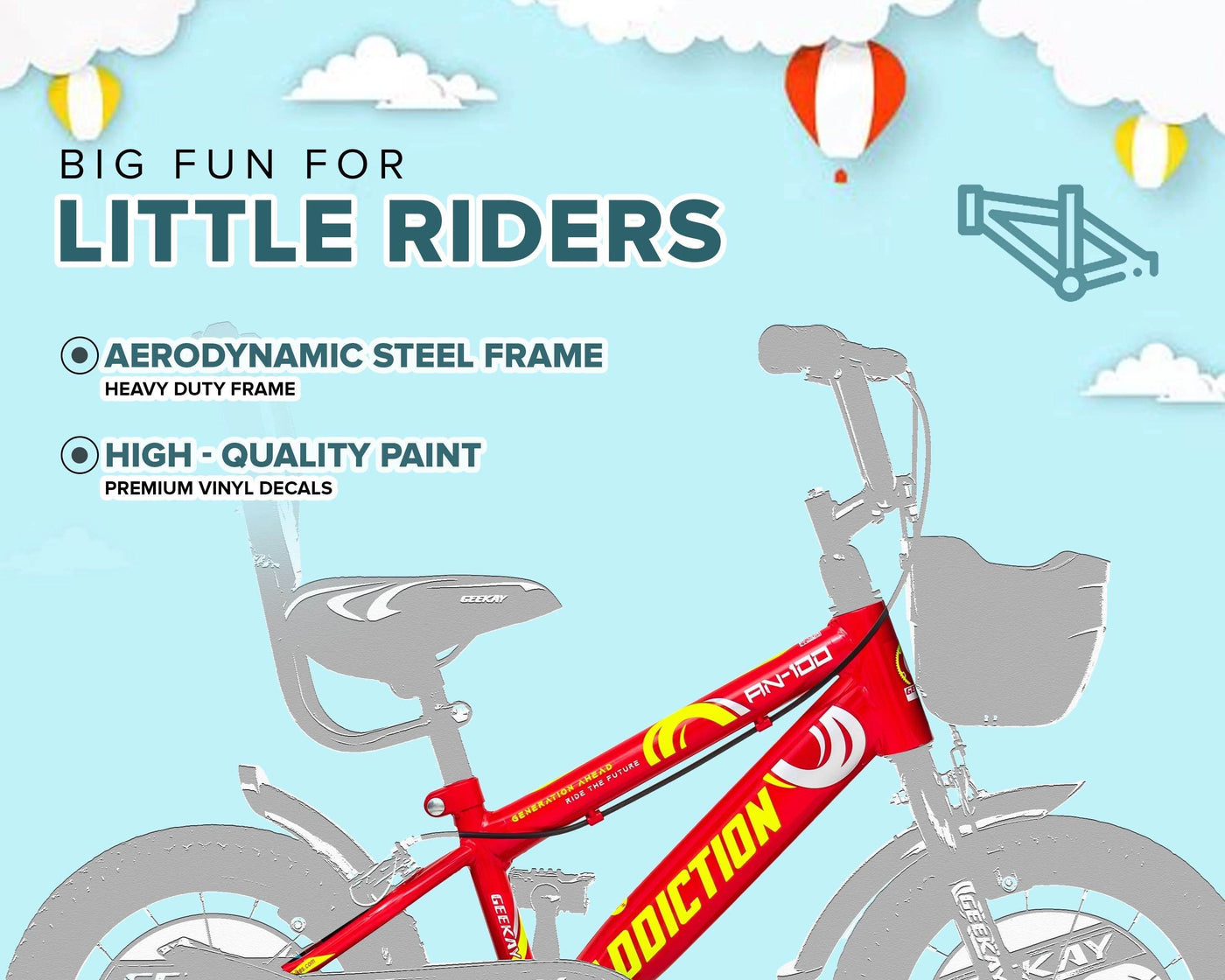 "ADDICTION 16T - Geekay Bikes"