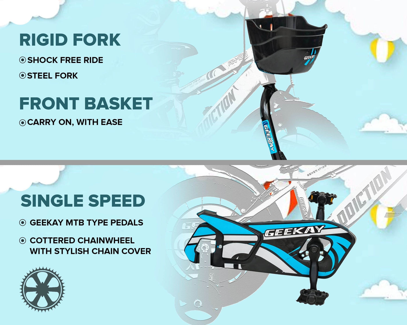 "ADDICTION 16T - Geekay Bikes"