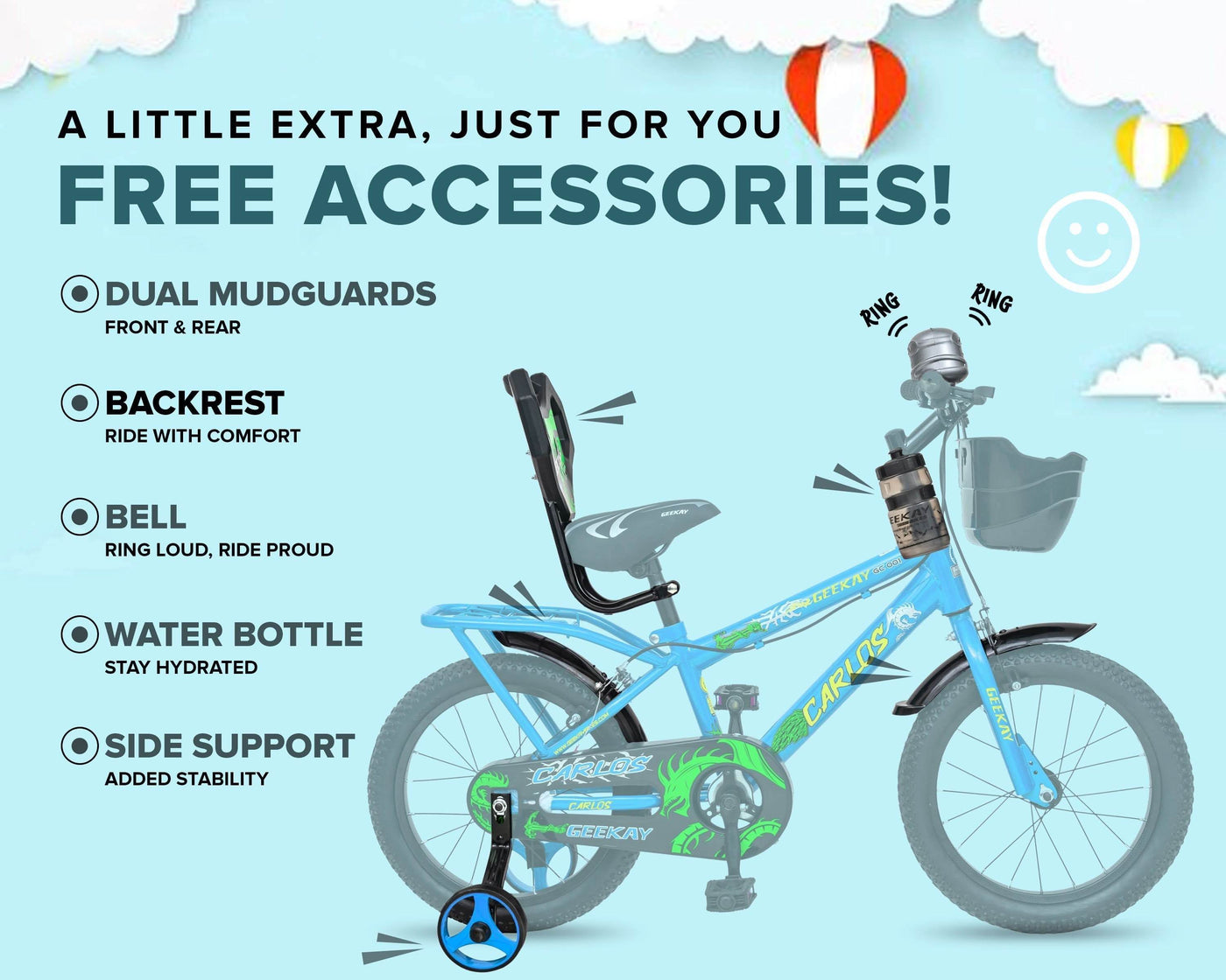 "CARLOS 16T - Geekay Bikes"