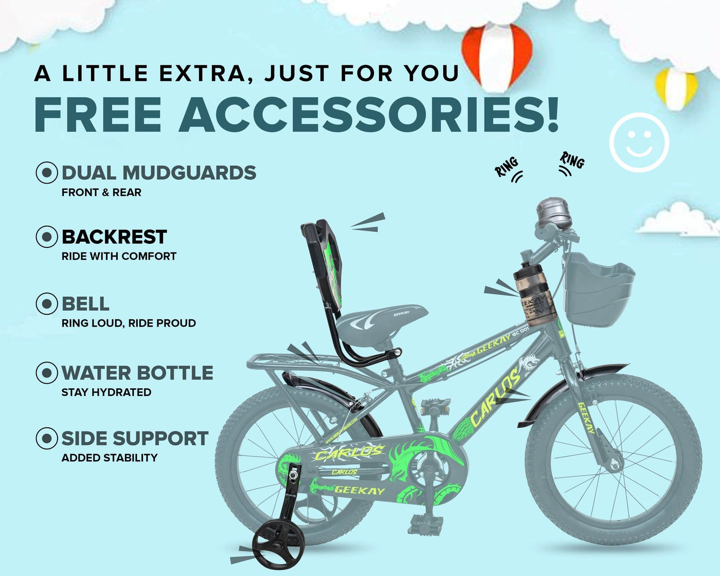 "CARLOS 16T - Geekay Bikes"