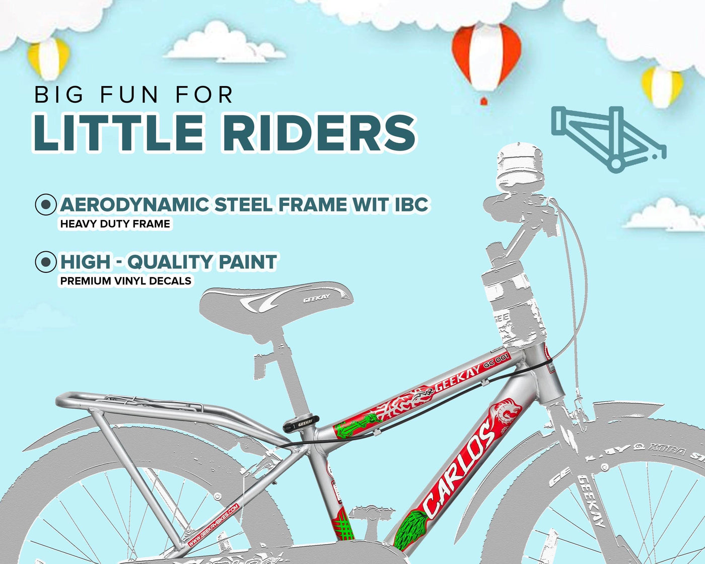 "CARLOS 20T - Geekay Bikes"