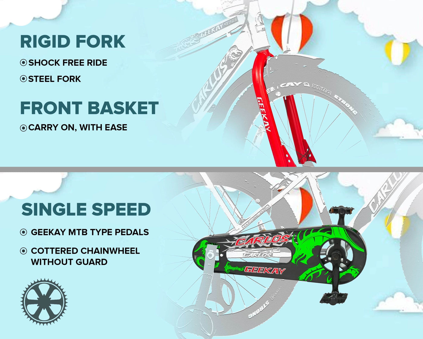 "CARLOS 20T - Geekay Bikes"