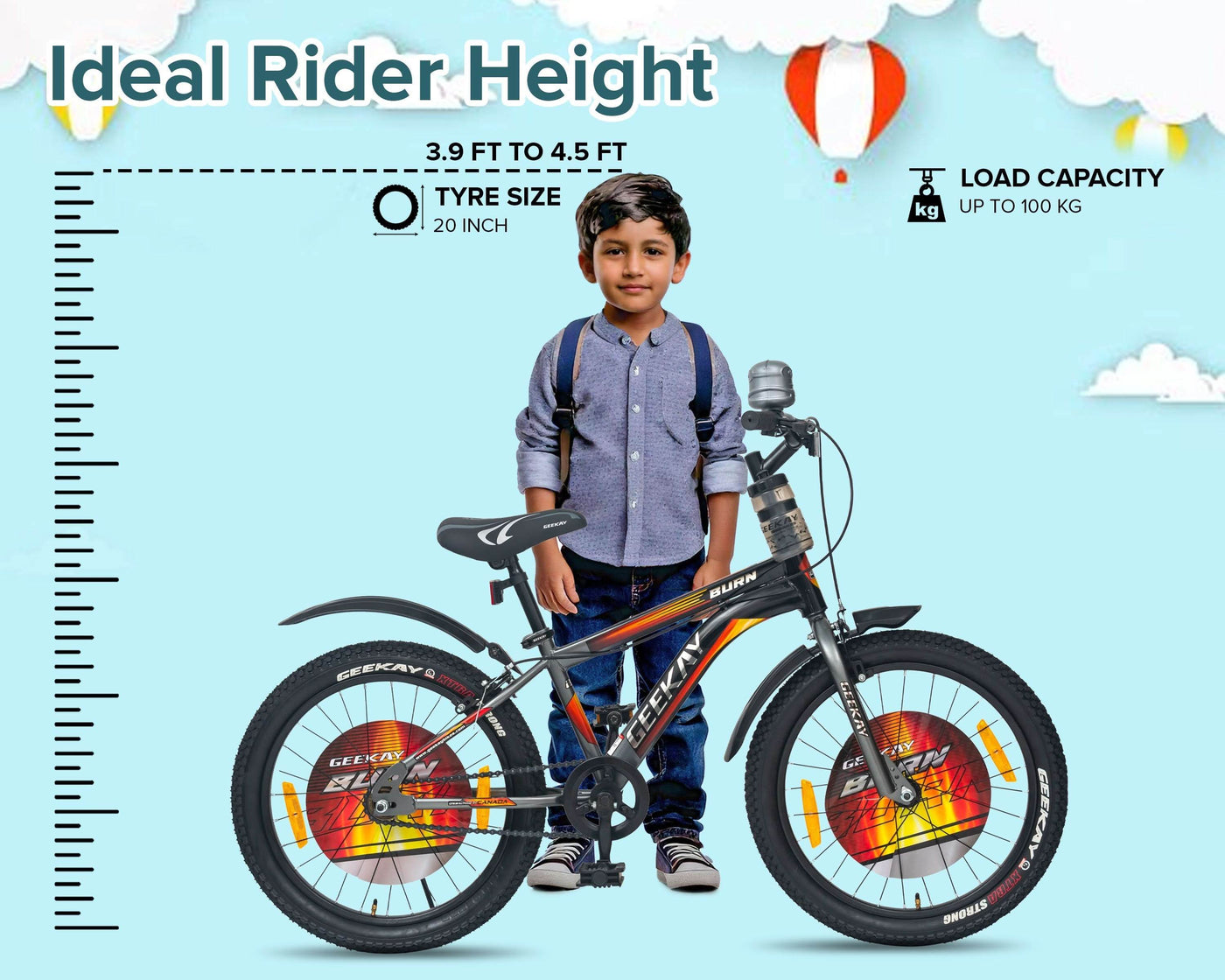 "BURN - RIGID FORK 20T - Geekay Bikes"