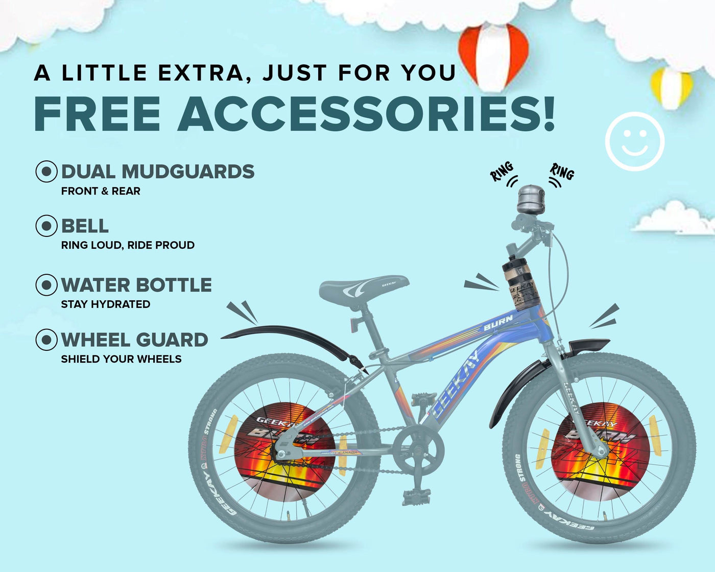 "BURN - RIGID FORK 20T - Geekay Bikes"