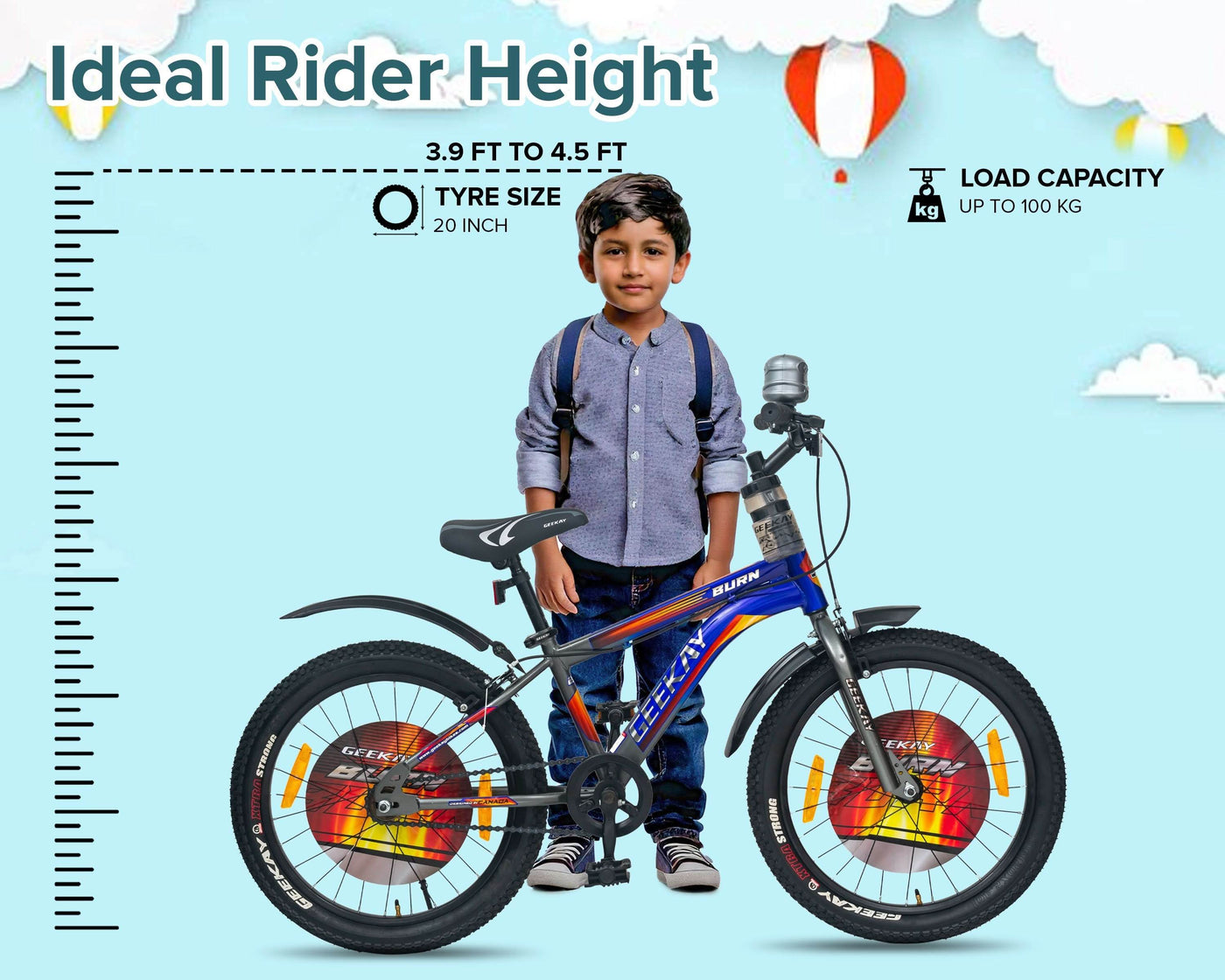 "BURN - RIGID FORK 20T - Geekay Bikes"