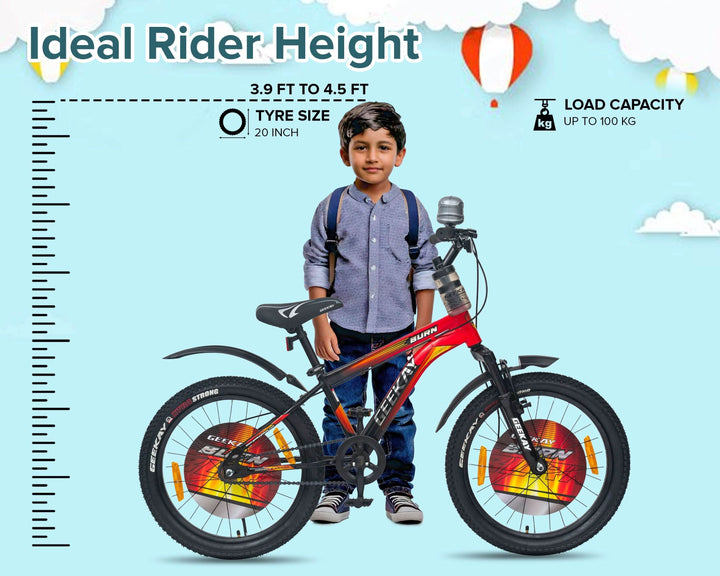 Geekay Bicycles For Boys Gear Cycle Size Of Bike For Year Old Boy